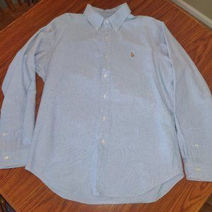 Ralph Lauren Blue Oxford Buttonup Shirt Large